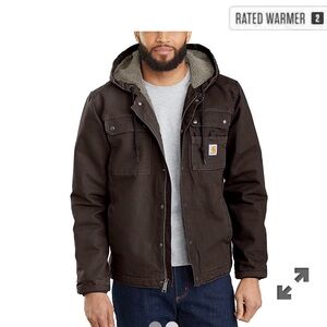 Carhartt Dark Brown Hooded Jacket